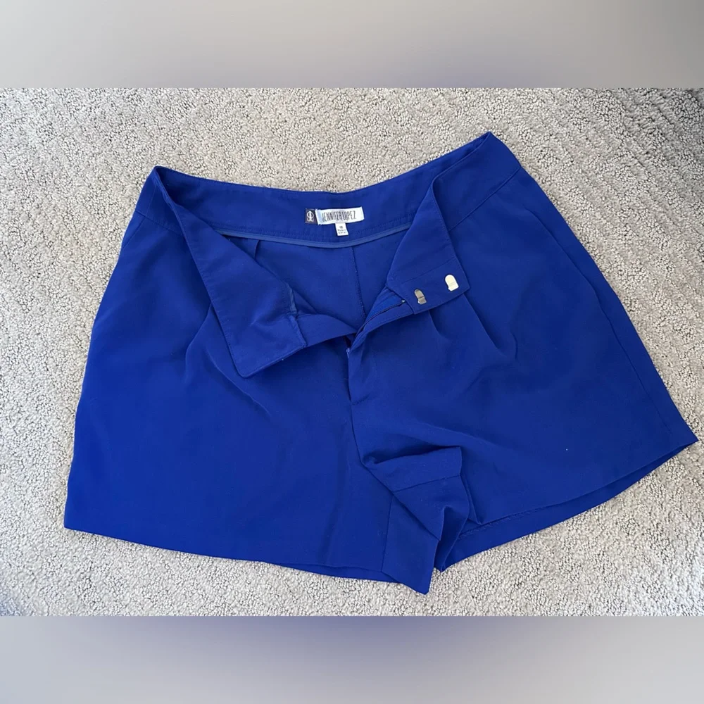 Jennifer Lopez High Waist Shorts - Fuchsia, Navy, and Ivory
